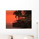 Sunset Beach Wall Decal Design 1