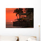 Sunset Beach Wall Decal Design 1