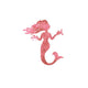 Pink Silhouette Watercolor Mermaid Wall Decal