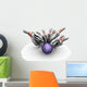 Bowling Ball Smashing Pins Wall Decal