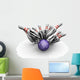 Bowling Ball Smashing Pins Wall Decal