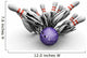 Bowling Ball Smashing Pins Wall Decal