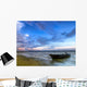 Beached Boat Low-tide Sunset Wall Decal