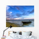 Beached Boat Low-tide Sunset Wall Decal