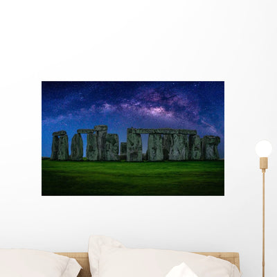 Landscape Image Milky Way Wall Decal shown on a wall
