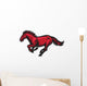 Running Red Mustang Horse Wall Decal