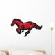 Running Red Mustang Horse Wall Decal