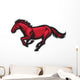 Running Red Mustang Horse Wall Decal