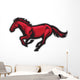 Running Red Mustang Horse Wall Decal