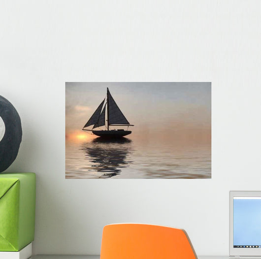 Sailing Ship Wall Decal Design 3