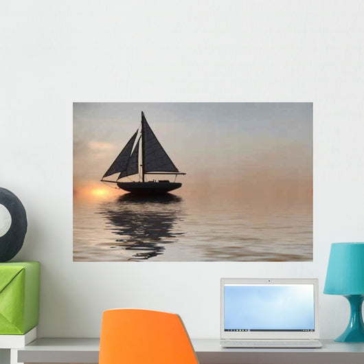 Sailing Ship Wall Decal Design 3