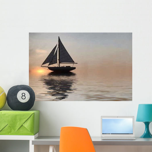 Sailing Ship Wall Decal Design 3
