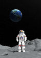 Moon Astronaut Wall Decal