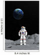 Moon Astronaut Wall Decal