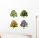 Pear Tree Seasons Wall Stickers Wall Decal