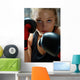Fighter Woman Wearing Boxing-gloves Wall Decal