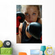 Fighter Woman Wearing Boxing-gloves Wall Decal