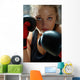 Fighter Woman Wearing Boxing-gloves Wall Decal