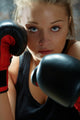 Fighter Woman Wearing Boxing-gloves Wall Decal