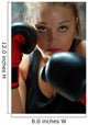 Fighter Woman Wearing Boxing-gloves Wall Decal