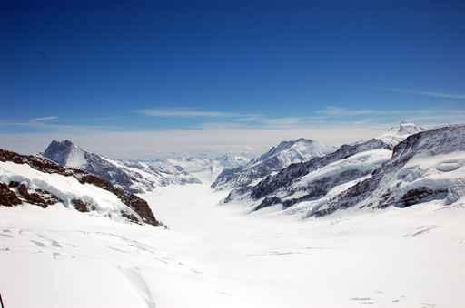 Panoramic from Jungfraujoch to Wall Decal