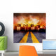 Road Going into City Wall Decal