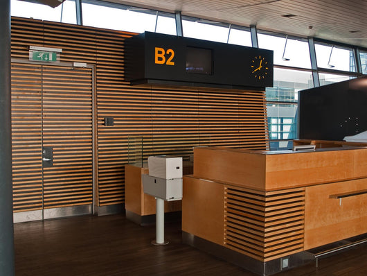 Airport Flights Check-in Counter Wall Decal