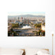 Barcelona Evening from Montjuic Wall Decal