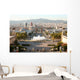 Barcelona Evening from Montjuic Wall Decal