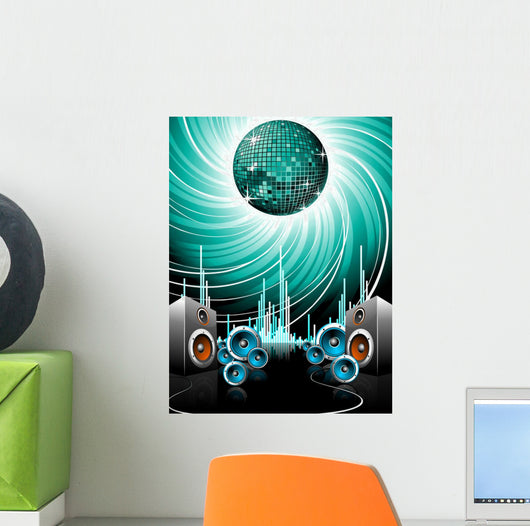 Illustration for Musical Theme Wall Decal