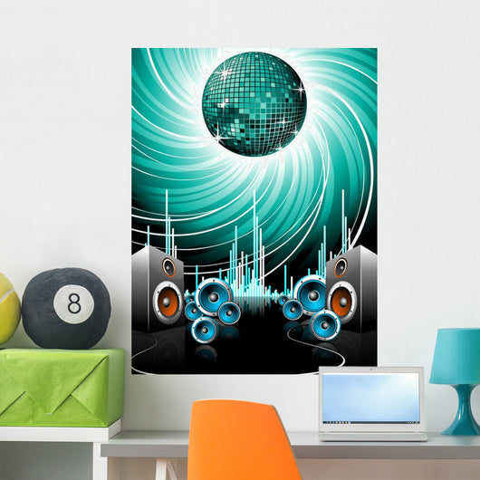 Illustration for Musical Theme Wall Decal