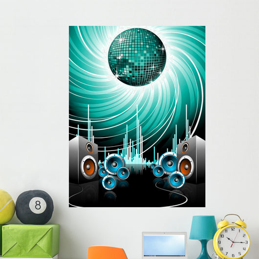 Illustration for Musical Theme Wall Decal