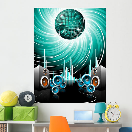 Illustration for Musical Theme Wall Decal