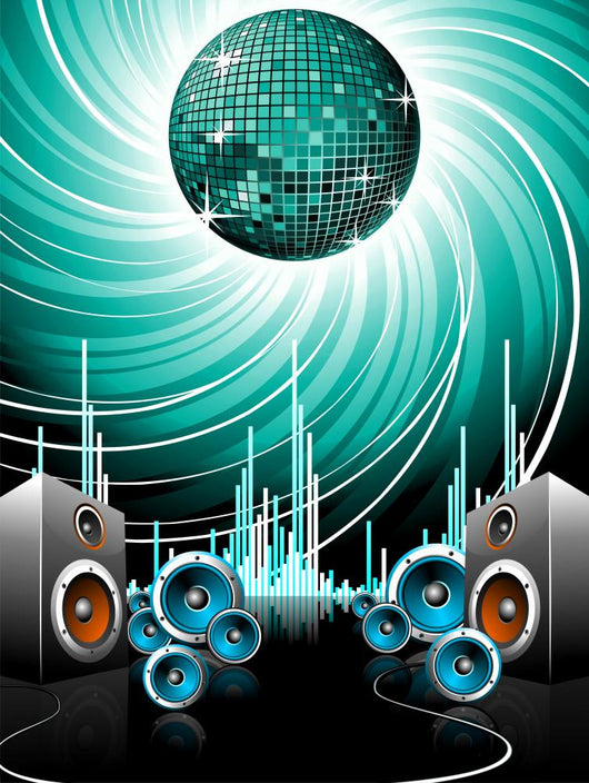 Illustration for Musical Theme Wall Decal