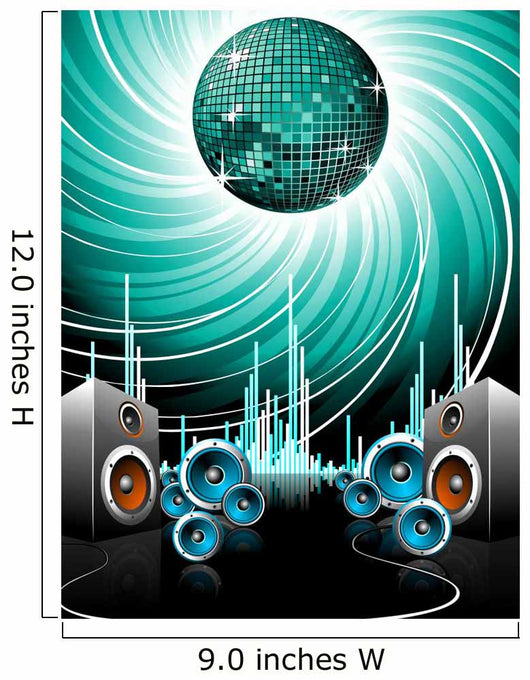 Illustration for Musical Theme Wall Decal