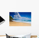 Empty Beach with Clouds Wall Decal