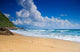 Empty Beach with Clouds Wall Decal