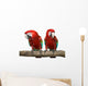Two Red Macaws Wall Decal