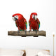 Two Red Macaws Wall Decal