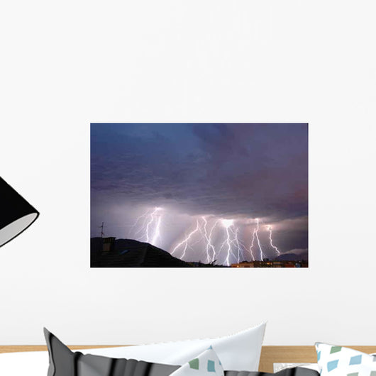 Lightning Strike Wall Decal