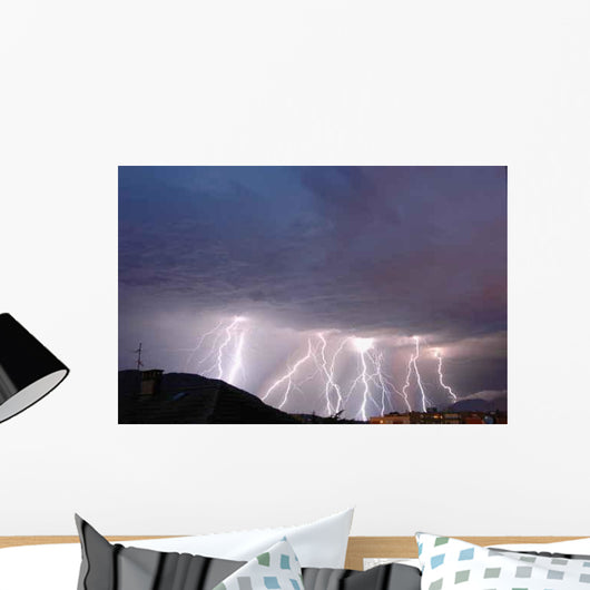 Lightning Strike Wall Decal