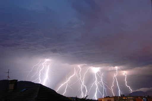 Lightning Strike Wall Decal