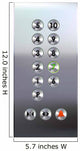 Elevator Buttons Panel Wall Decal