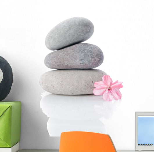 Massage Gray Stones Wall Decal