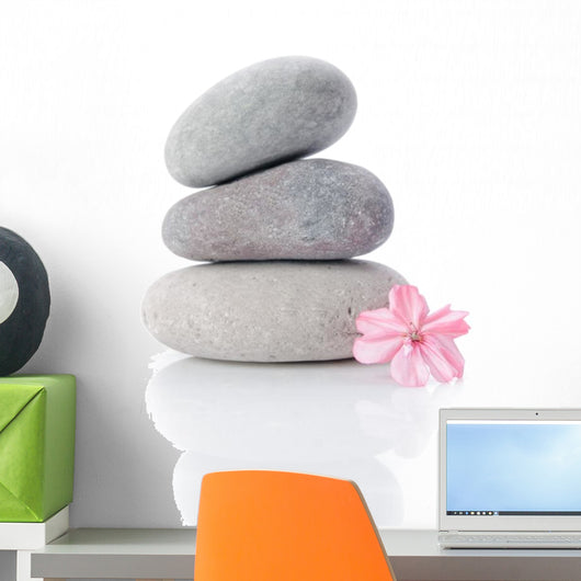 Massage Gray Stones Wall Decal