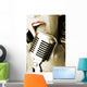 Retro Singer Wall Decal