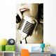 Retro Singer Wall Decal