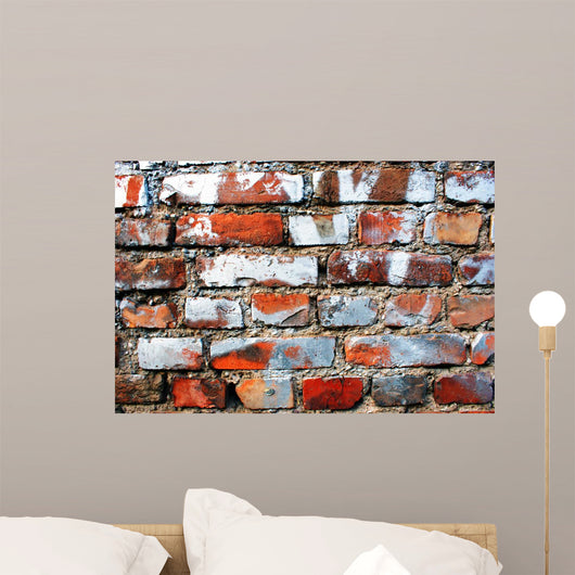 Brick Wall Graffiti Residues Wall Decal