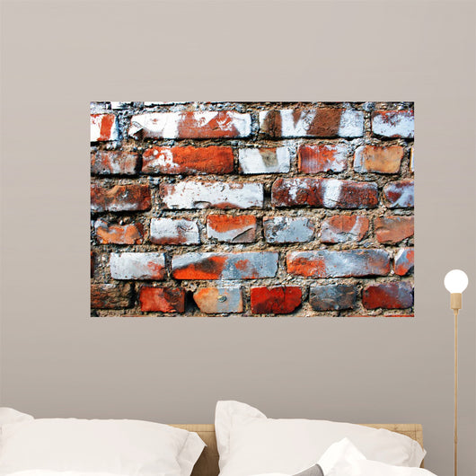 Brick Wall Graffiti Residues Wall Decal