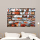 Brick Wall Graffiti Residues Wall Decal